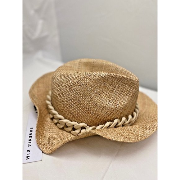 Eugenia Kim Lillian Fedora Straw Hat Pom Pom One Size Eugenia Kim \ main image 2